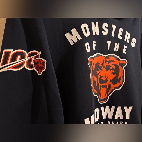Chicago Bears Nike NFL On-Field Mens Hoodie Monsters Size L - Picture 2 of 9